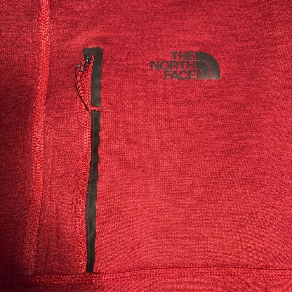 The North Face Borod 1/4 Zip Fleece Pullover Red Heather NF0A3SO7 Mens XXL